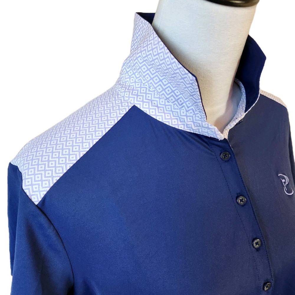 Fairway & Greene Golf Performance Polo Womens XL Blue Tennis Pickleball Shirt - Picture 12 of 16